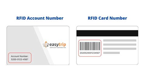 how to read rfid card number|easytrip account number and card.